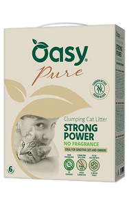 Confezione lettiera Oasy Pure Strong Power No Fragrance  - vista frontale


