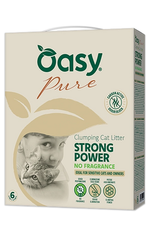 Confezione lettiera Oasy Pure Strong Power No Fragrance  - vista frontale

