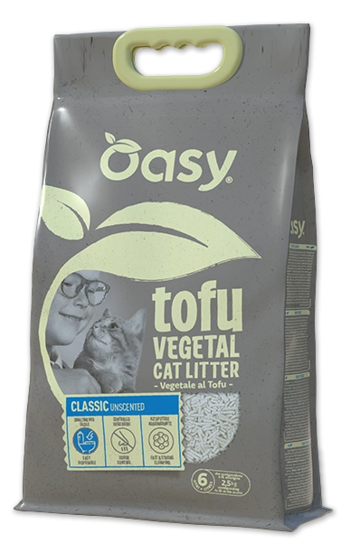 Lettiera Oasy Tofu Vegetale – Classic Unscented