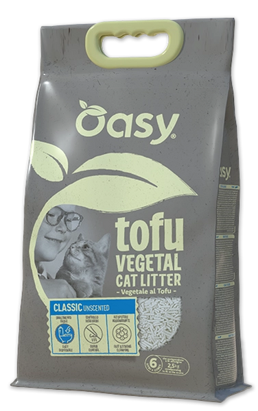 Lettiera Oasy Tofu Vegetale – Classic Unscented