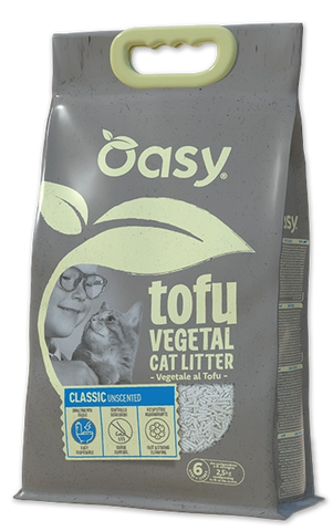 Lettiera Oasy Tofu Vegetale – Classic Unscented