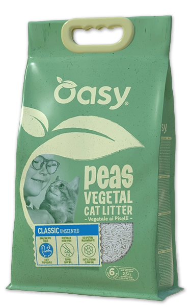 Lettiera Oasy Peas Vegetale – Classic Unscented
