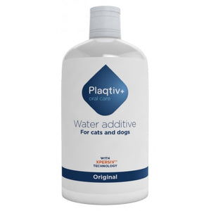 Plaqtiv+ additivo per l'acqua di bevanda per l'igiene orale dei cani