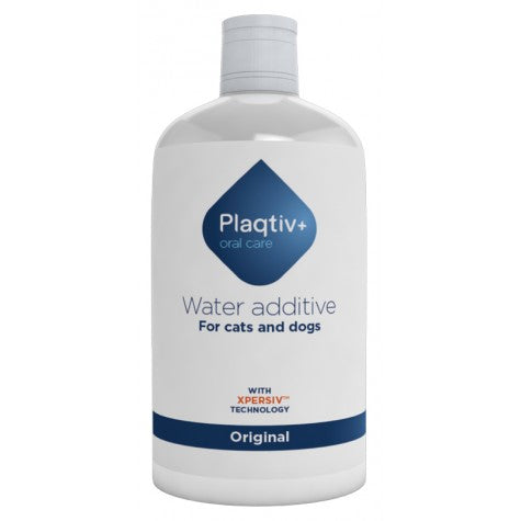 Plaqtiv+ additivo per l'acqua di bevanda per l'igiene orale dei cani