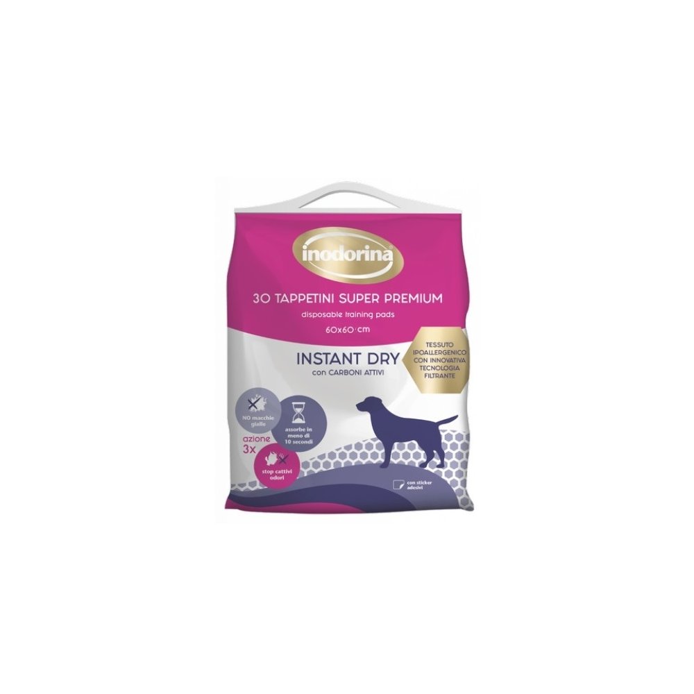 Tappetini Inodorina Instant Dry Super Premium 60x60 cm – 30 pezzi