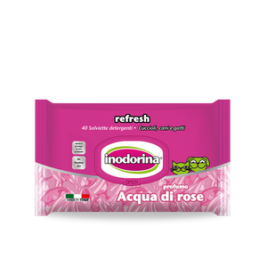 Inodorina Refresh 40 salviette - Profumazione Acqua di Rose