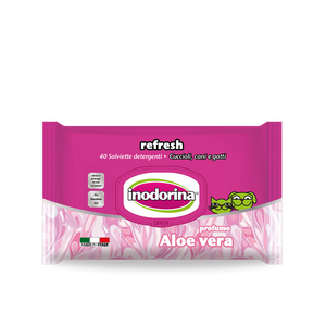 Inodorina Refresh 40 salviette - Profumazione Aloe Vera