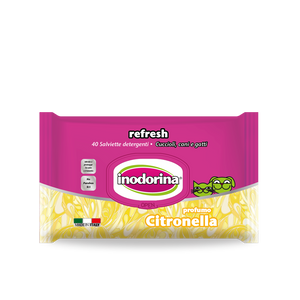 Inodorina Refresh 40 salviette - Profumazione Citronella