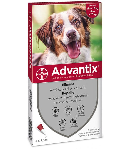 Advantix, antiparassitario spot-on cane 10-25kg