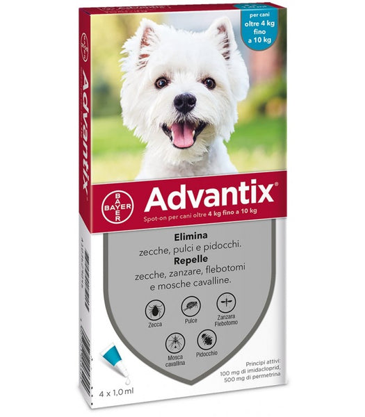 Advantix, antiparassitario spot-on cane 4-10kg