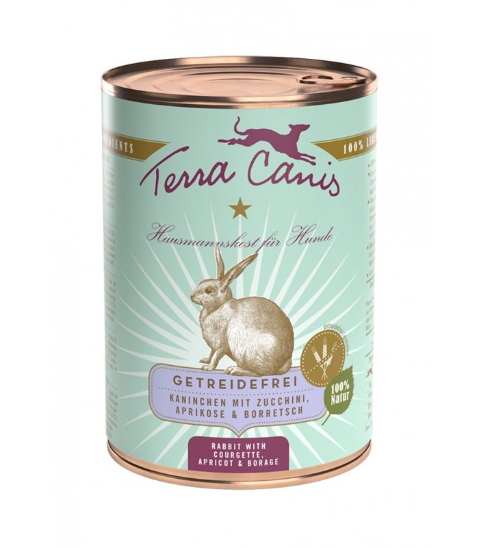 Terra Canis Grain Free Coniglio con zucchine, albicocca e borragine 400 gr